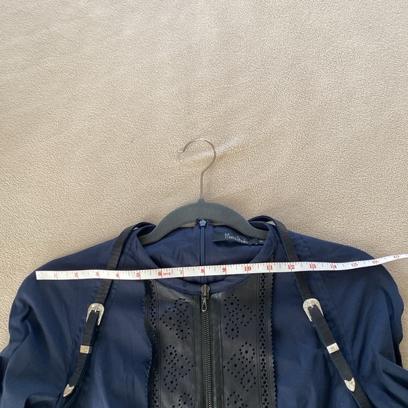 Marios Schwab Navy Belted Dress - Picture 9 of 16